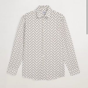Zara slim fit geometric print shirt